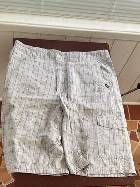 Vans Light Gray Plaid Shorts